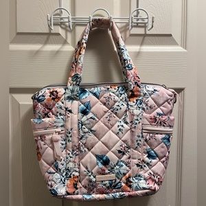 Vera Bradley Small Multi-Strap Tote - Light pink and blue floral